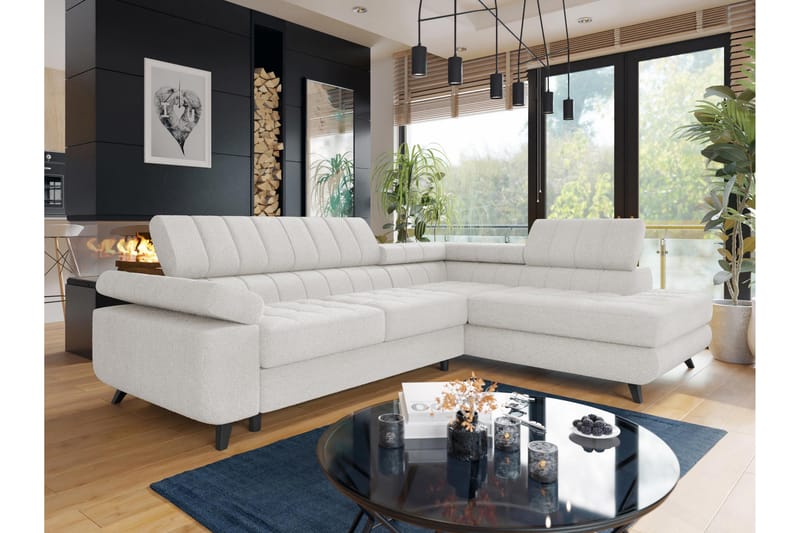 Amshyttan Sofa med Chaiselong 3-personers - Hvid - Møbler - Sofaer - Sofa med chaiselong