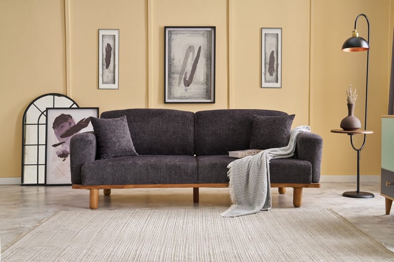 Arman 3-personers Sofa - Antracit - Møbler - Sofaer - 3 personers sofa