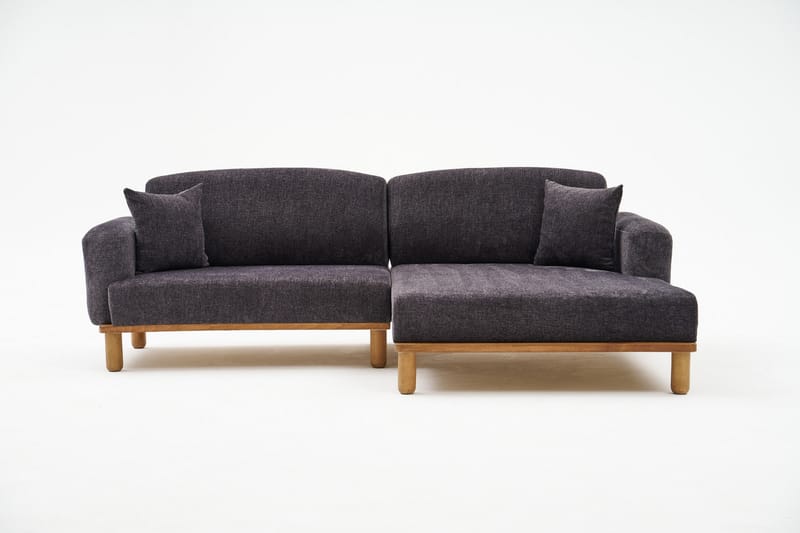 Arman 4-personers Sofa med Chaiselong - Antracit - Møbler - Sofaer - Sofa med chaiselong