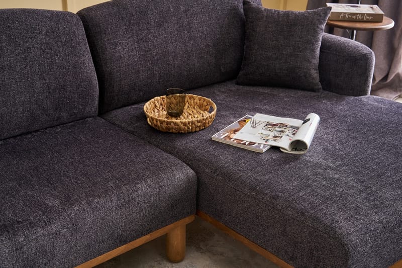 Arman 4-personers Sofa med Chaiselong - Antracit - Møbler - Sofaer - Sofa med chaiselong