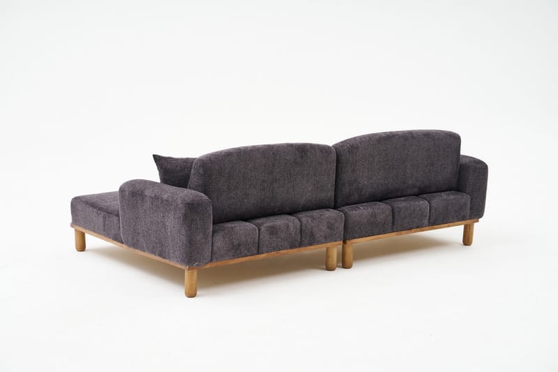 Arman 4-personers Sofa med Chaiselong - Antracit - Møbler - Sofaer - Sofa med chaiselong