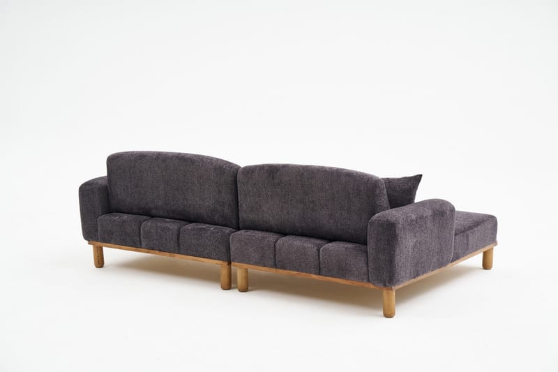 Arman 4-personers Sofa med Chaiselong - Antracit - Møbler - Sofaer - Sofa med chaiselong