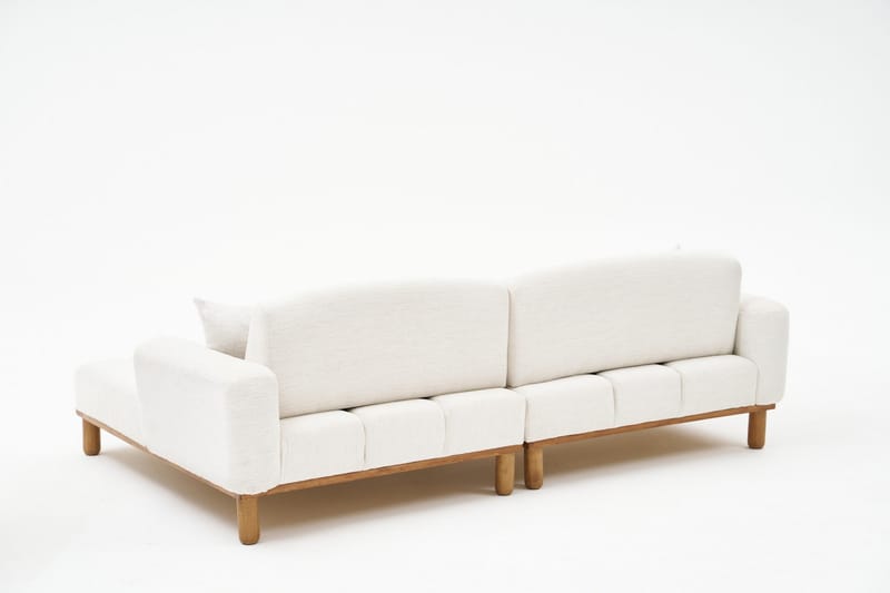 Arman 4-personers Sofa med Chaiselong - Creme - Møbler - Sofaer - Sofa med chaiselong