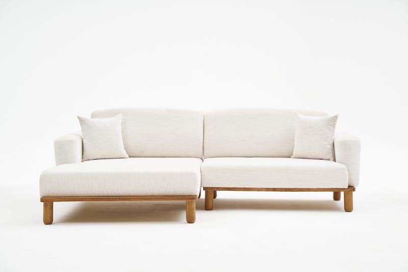 Arman 4-personers Sofa med Chaiselong - Creme - Møbler - Sofaer - Sofa med chaiselong