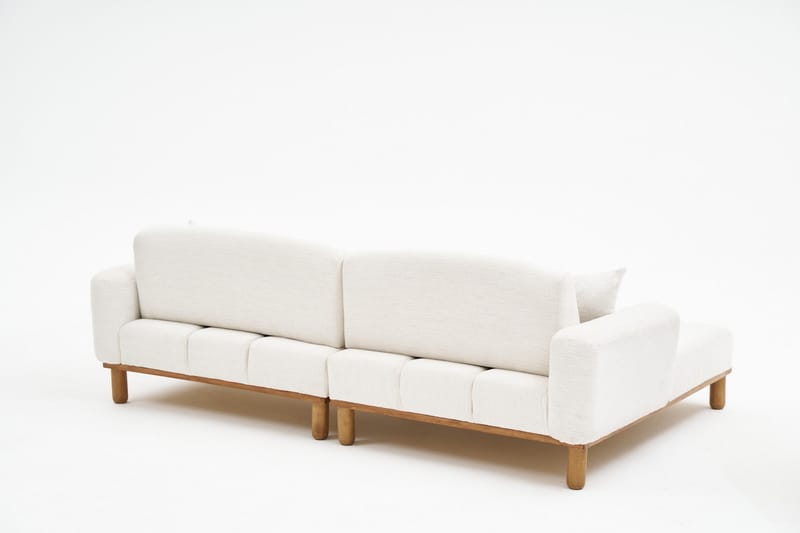 Arman 4-personers Sofa med Chaiselong - Creme - Møbler - Sofaer - Sofa med chaiselong