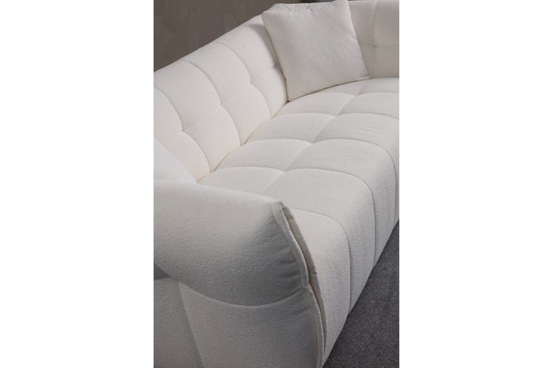 Azzo 3-personers Sofa - Hvid - Møbler - Sofaer - 3 personers sofa