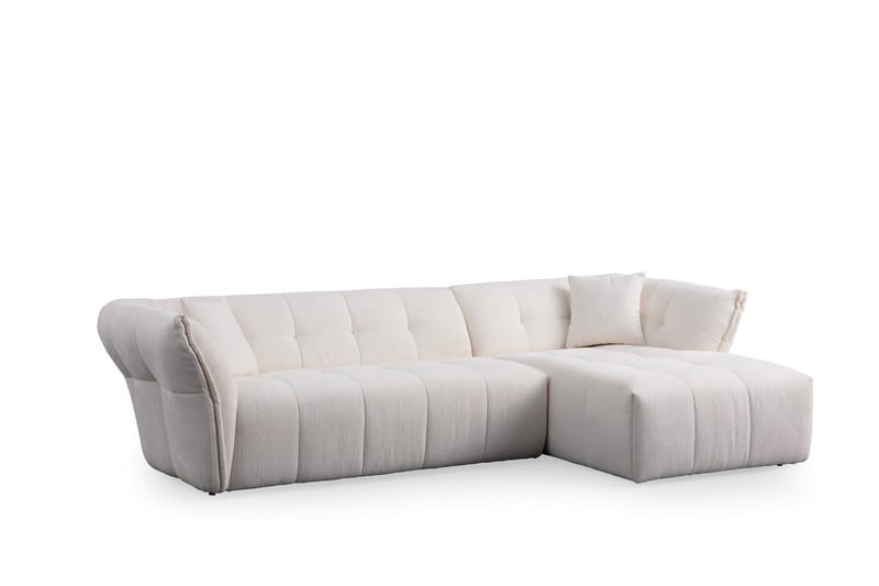 Azzo 4-personers Sofa med Chaiselong - Hvid - Møbler - Sofaer - Sofa med chaiselong