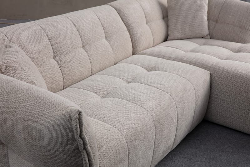 Azzo 4-personers Sofa med Chaiselong - Hvid - Møbler - Sofaer - Sofa med chaiselong