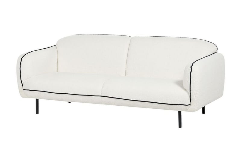 Balint Sofa 3-personers - Hvid/Sort - Møbler - Sofaer - 3 personers sofa