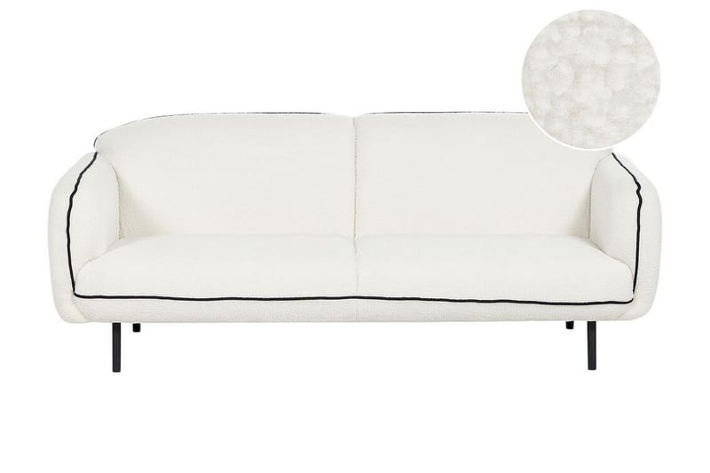 Balint Sofa 3-personers - Hvid/Sort - Møbler - Sofaer - 3 personers sofa