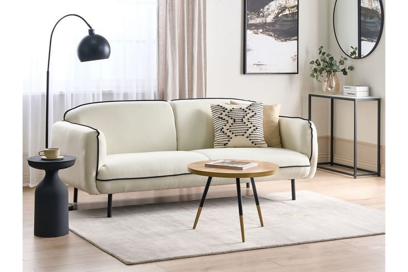 Balint Sofa 3-personers - Beige/Sort - Møbler - Sofaer - 3 personers sofa