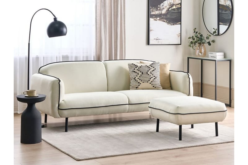 Balint Sofa 3-personers - Beige/Sort - Møbler - Sofaer - 3 personers sofa