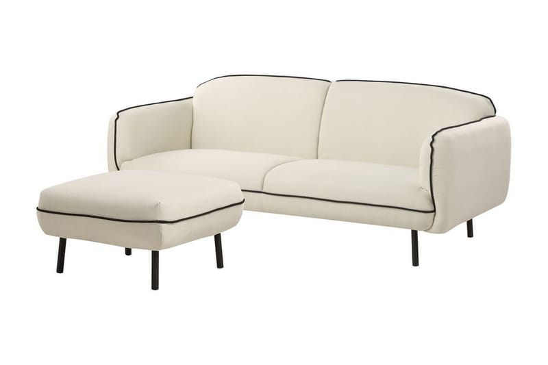 Balint Sofa 3-personers - Beige/Sort - Møbler - Sofaer - 3 personers sofa