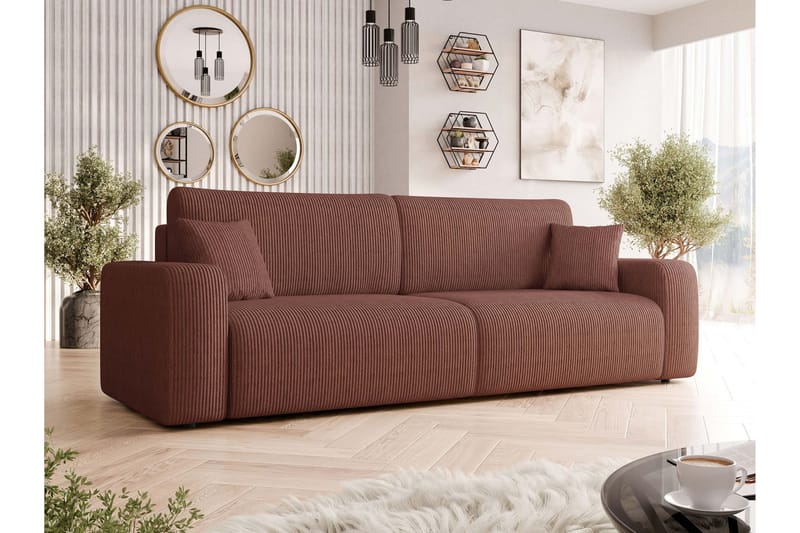 Barile Sofa 3-seter - Brun - Møbler - Sofaer - 3 personers sofa