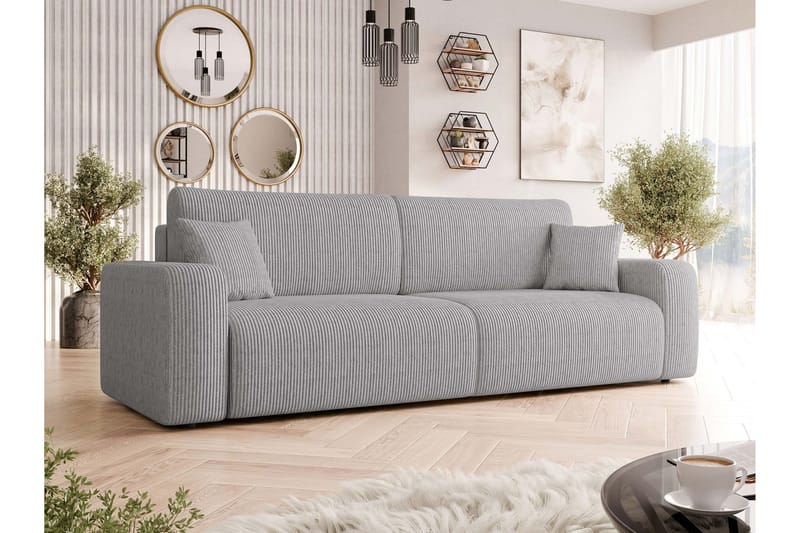 Barile Sofa 3-seter - Grå - Møbler - Sofaer - 3 personers sofa