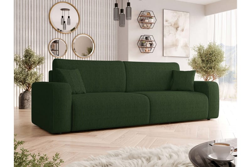 Barile Sofa 3-seter - Grøn - Møbler - Sofaer - 3 personers sofa