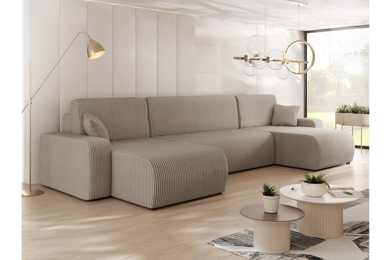 Barile Sofa Dobbeltdivan 4-personers - Beige - Møbler - Sofaer - U Sofa