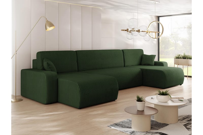 Barile Sofa Dobbeltdivan 4-personers - Grøn - Møbler - Sofaer - U Sofa