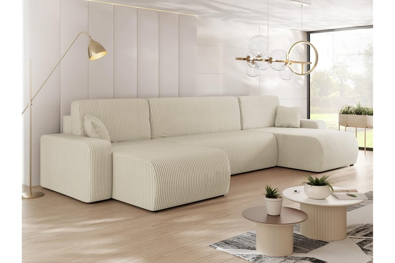 Barile Sofa Dobbeltdivan 4-personers - Beige - Møbler - Sofaer - U Sofa