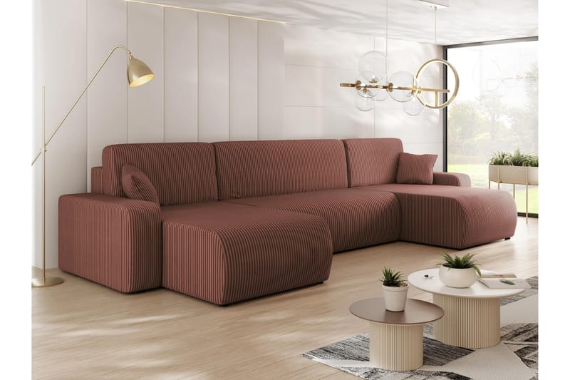 Barile Sofa Dobbeltdivan 4-personers - Rosa - Møbler - Sofaer - U Sofa