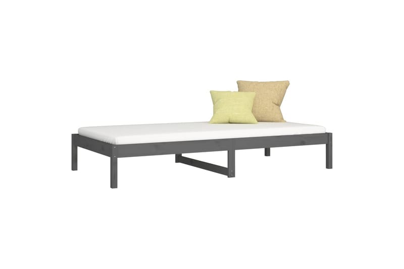 beBasic daybed 90x200 cm massivt fyrretræ grå - GrÃ¥ - Møbler - Sofaer - Daybed