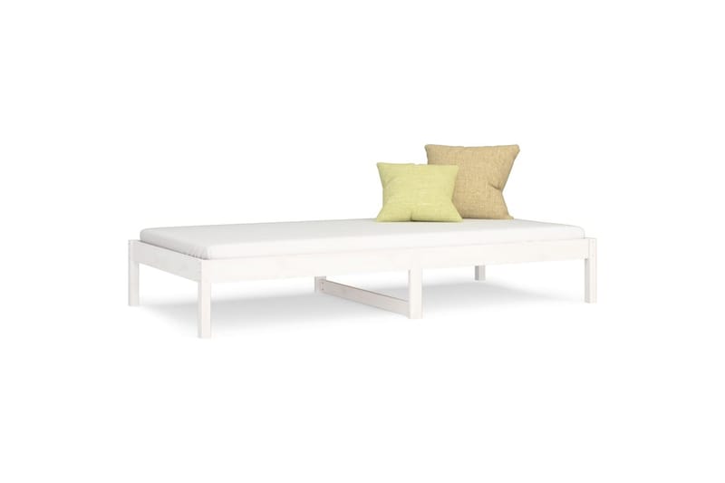 beBasic daybed 90x200 cm massivt fyrretræ hvid - Hvid - Møbler - Sofaer - Daybed