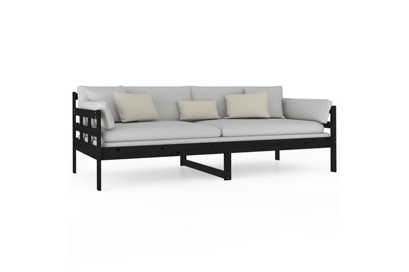 beBasic daybed 90x200 cm massivt fyrretræ sort - Sort - Møbler - Sofaer - Daybed