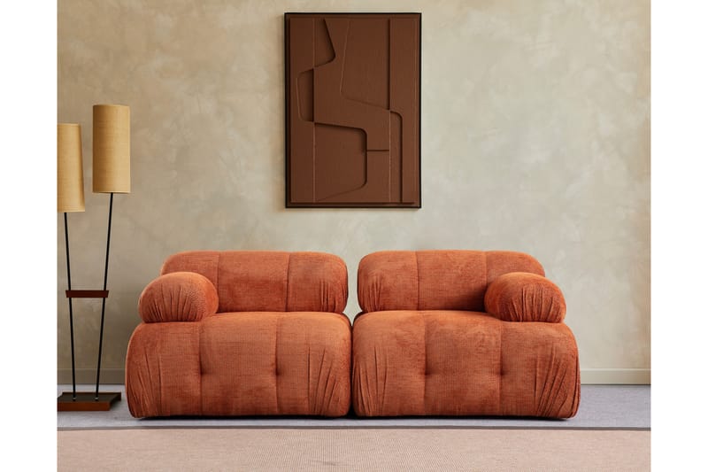 Bengul Sofa 2-personers - Orange - Møbler - Sofaer - 2 personers sofa