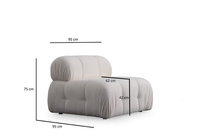 Bengul Sofa 3-personers - Hvid - Møbler - Sofaer - 3 personers sofa