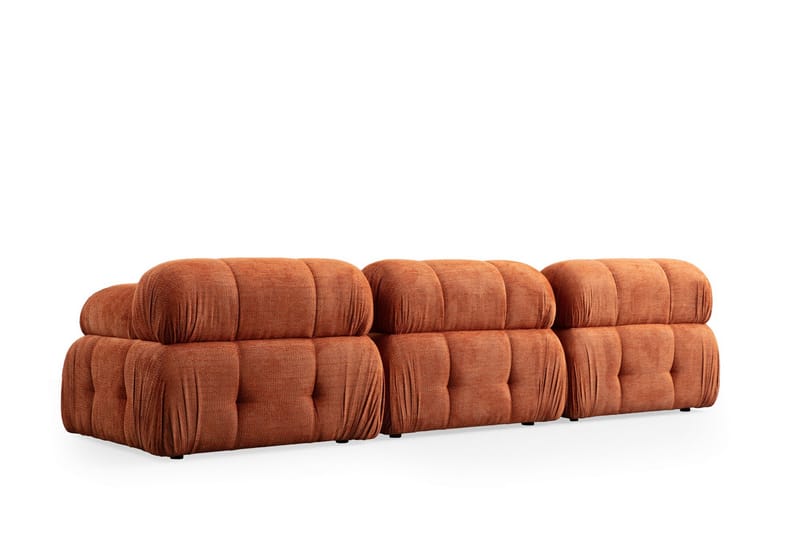 Bengul Sofa 3-personers - Orange - Møbler - Sofaer - 3 personers sofa