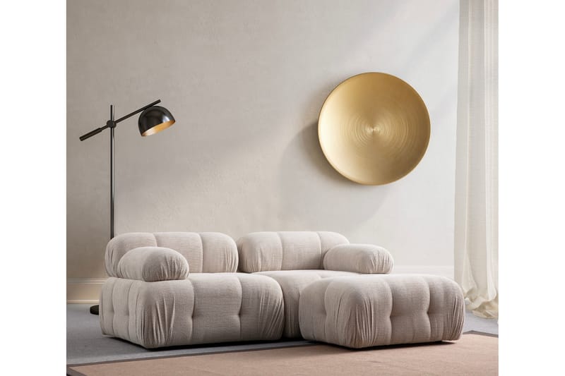 Bengul Sofa med Chaiselong 2-personers - Creme - Møbler - Sofaer - Sofa med chaiselong