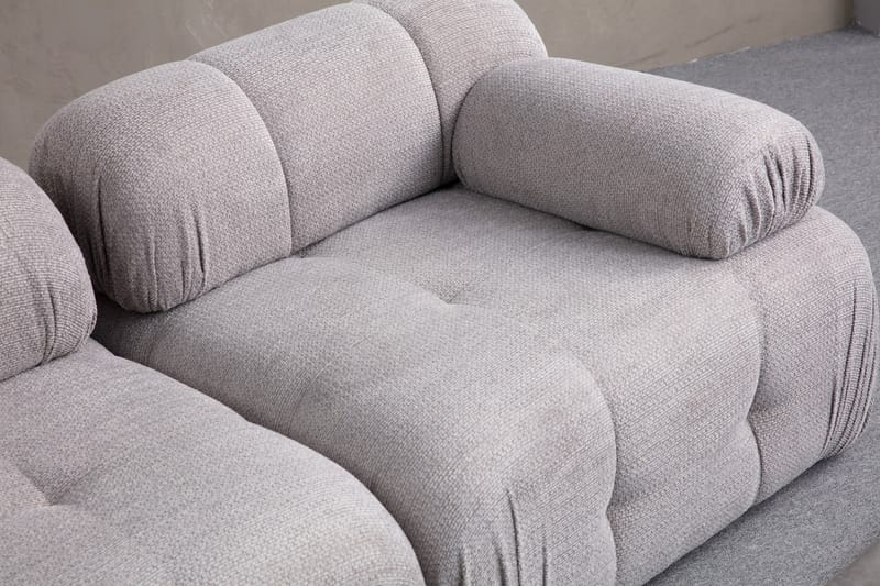 Bengul Sofa med Chaiselong 2-personers - Lys grå - Møbler - Sofaer - Sofa med chaiselong