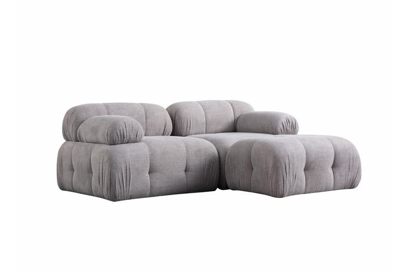 Bengul Sofa med Chaiselong 2-personers - Lys grå - Møbler - Sofaer - Sofa med chaiselong