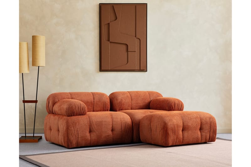 Bengul Sofa med Chaiselong 2-personers - Orange - Møbler - Sofaer - Sofa med chaiselong