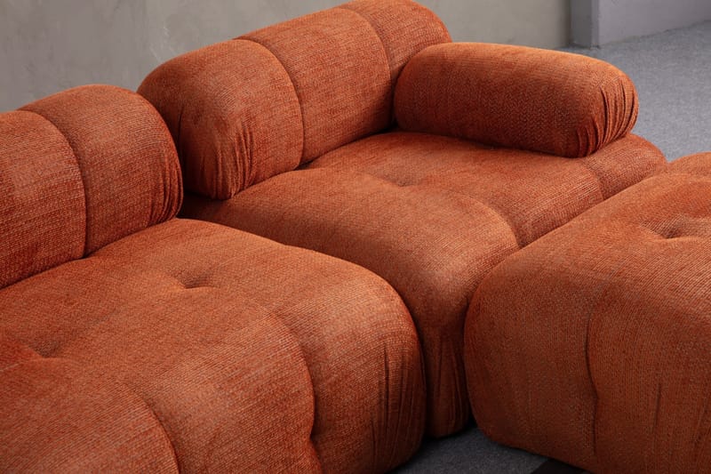 Bengul Sofa med Chaiselong 2-personers - Orange - Møbler - Sofaer - Sofa med chaiselong