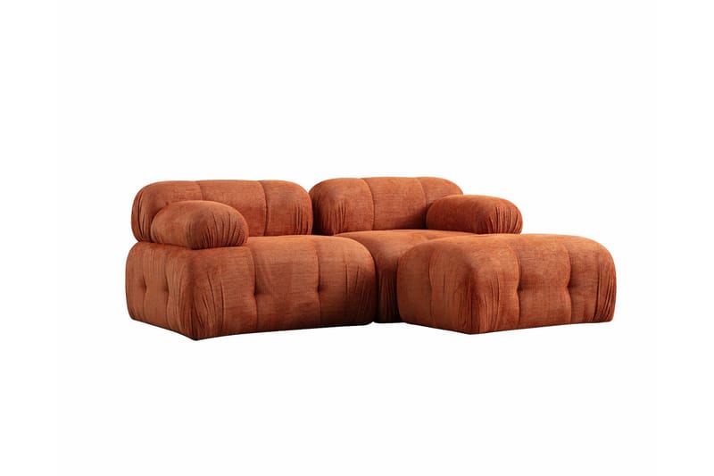 Bengul Sofa med Chaiselong 2-personers - Orange - Møbler - Sofaer - Sofa med chaiselong