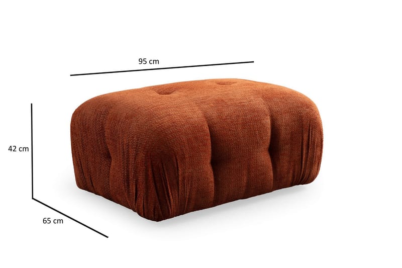 Bengul Sofa med Chaiselong 2-personers - Orange - Møbler - Sofaer - Sofa med chaiselong