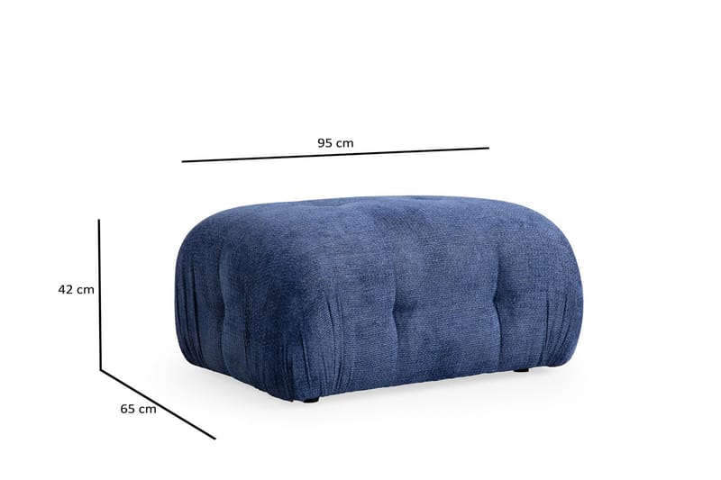 Bengul Sofa med Chaiselong 3-personers - Blå - Møbler - Sofaer - Sofa med chaiselong