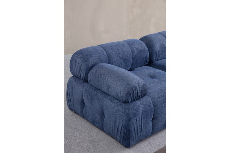 Bengul Sofa med Chaiselong 3-personers - Blå - Møbler - Sofaer - Sofa med chaiselong