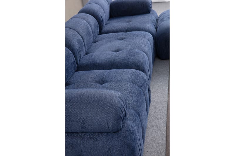 Bengul Sofa med Chaiselong 3-personers - Blå - Møbler - Sofaer - Sofa med chaiselong