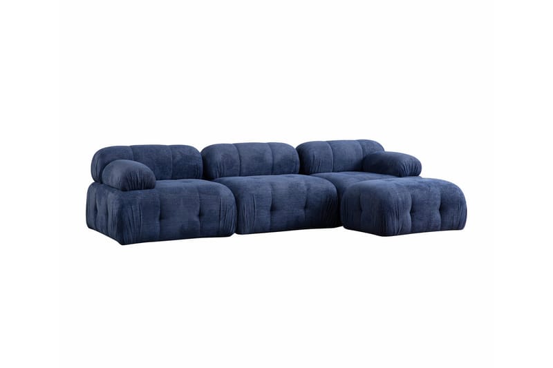 Bengul Sofa med Chaiselong 3-personers - Blå - Møbler - Sofaer - Sofa med chaiselong