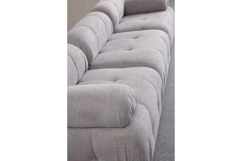 Bengul Sofa med Chaiselong 3-personers - Lys grå - Møbler - Sofaer - Sofa med chaiselong