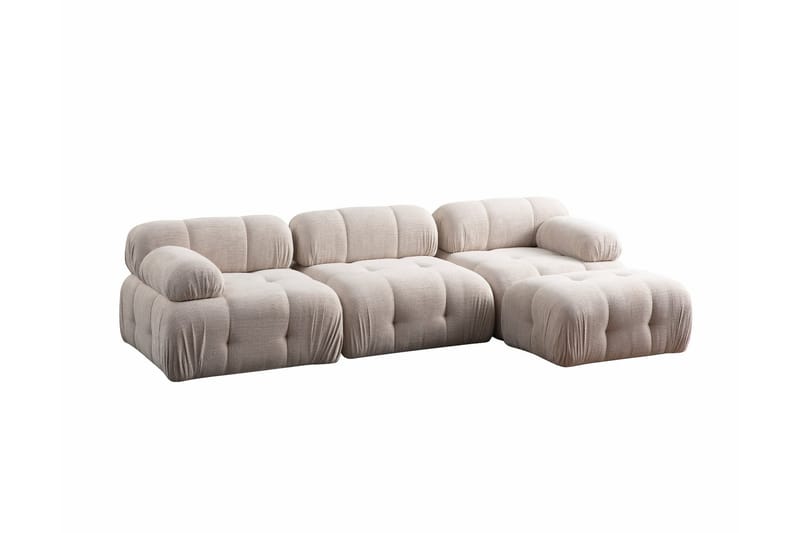 Bengul Sofa med Chaiselong 3-personers - Creme - Møbler - Sofaer - Sofa med chaiselong