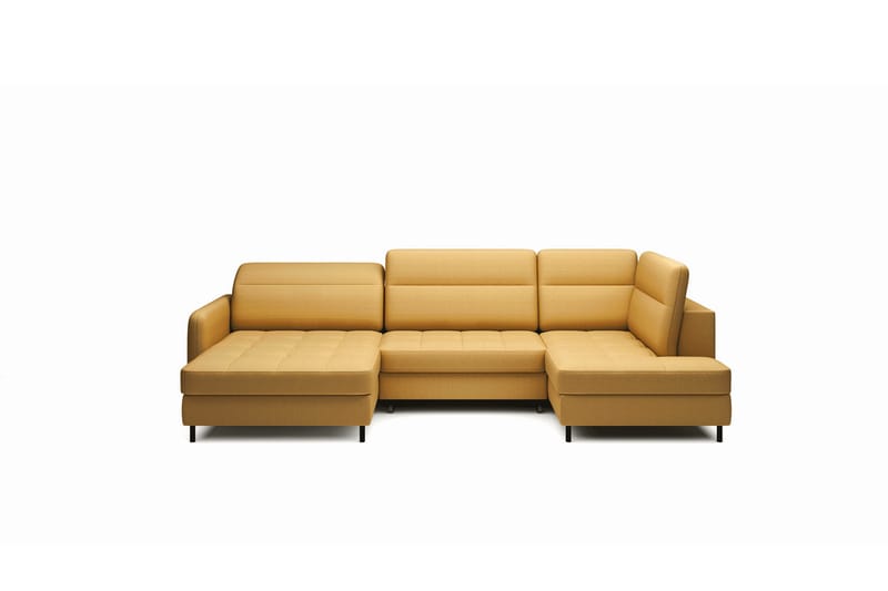 Berrto Sofa med Divan og Chaiselong 5-Pers. - Guld - Møbler - Sofaer - U Sofa