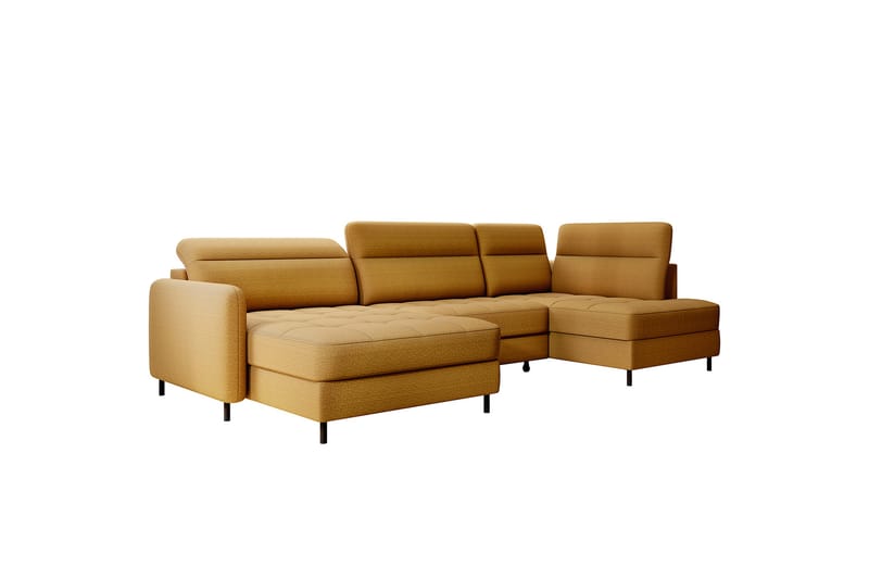 Berrto Sofa med Divan og Chaiselong 5-Pers. - Grøn - Møbler - Sofaer - U Sofa