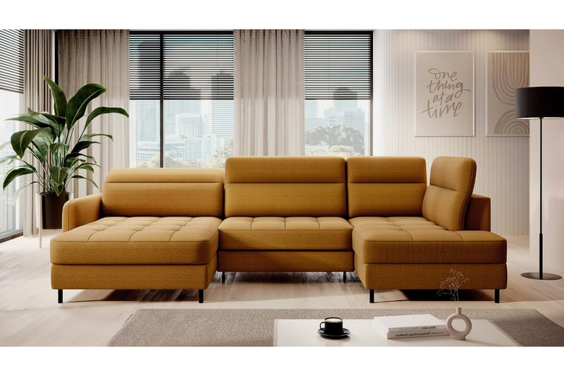 Berrto Sofa med Divan og Chaiselong 5-Pers. - Grøn - Møbler - Sofaer - U Sofa