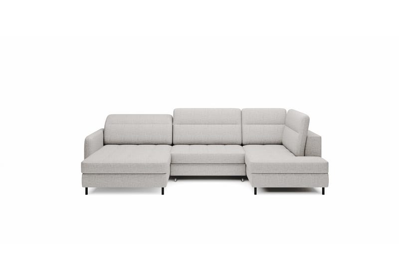 Berrto Sofa med Divan og Chaiselong 5-Pers. - Lysgrå - Møbler - Sofaer - U Sofa