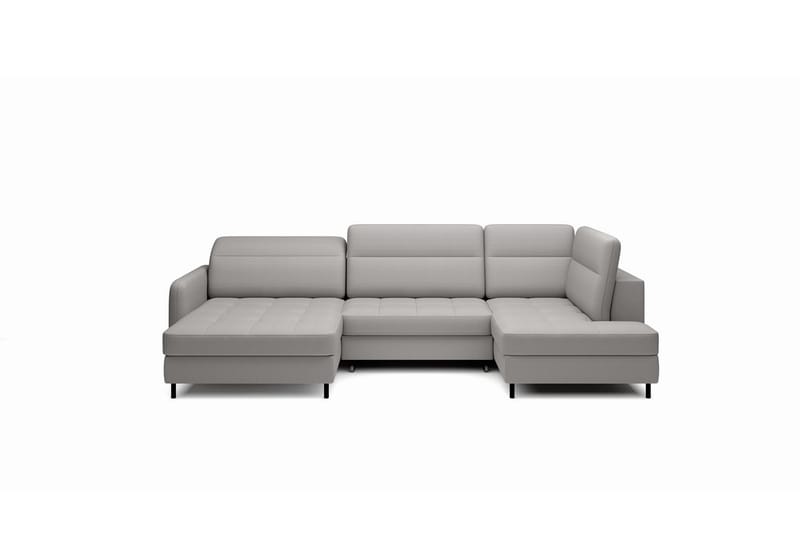 Berrto Sofa med Divan og Chaiselong 5-Pers. - Lysgrå - Møbler - Sofaer - U Sofa