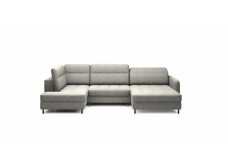 Berrto Sofa med Divan og Chaiselong 5-Pers. - Grå - Møbler - Sofaer - U Sofa