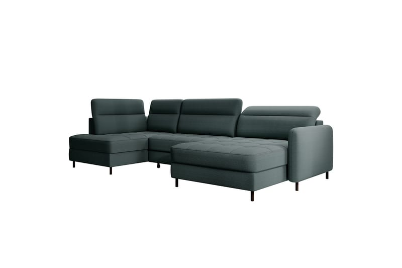 Berrto Sofa med Divan og Chaiselong 5-Pers. - Grøn - Møbler - Sofaer - U Sofa